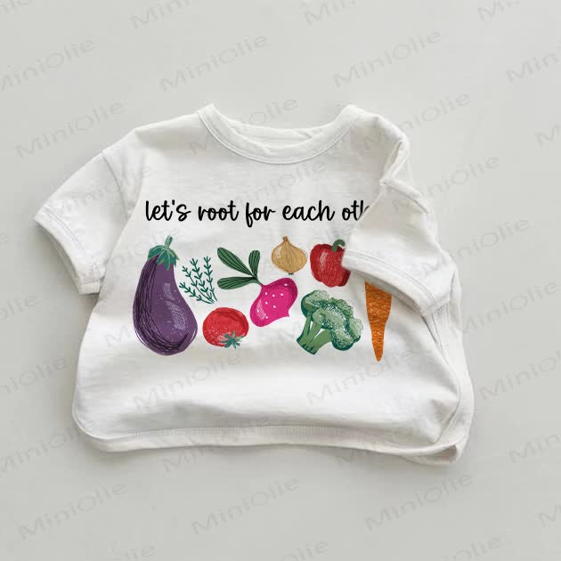 LET'S ROOT FOR EACH OTHER Baby White T-shirt - White - 18-24M - image 1