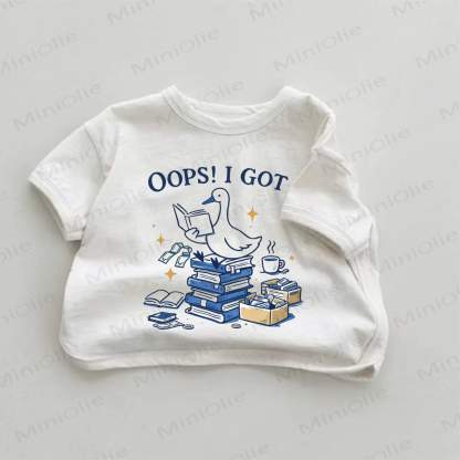 OOPS! I GOT Baby White Goose Print T-shirt - White - 18-24M - image 1