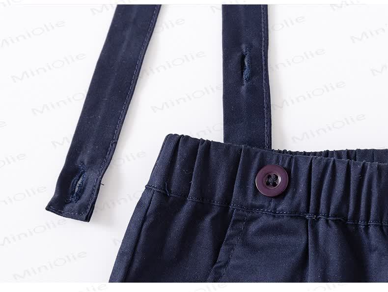 Baby Toddler Suspender Pants and Shirt Set - image 9
