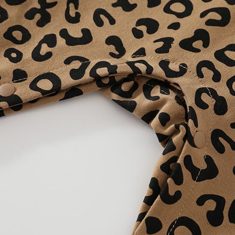 Baby Leopard Print Top and Pants Pyjama 2-piece Set - image 4
