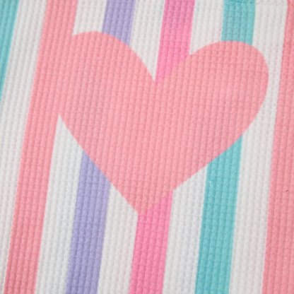 Baby Colorful Striped Hearts Waffle 2-piece Set - image 6