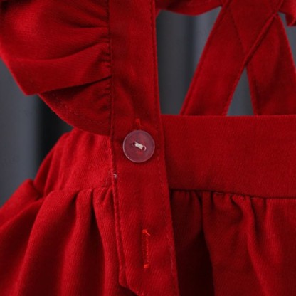 Baby Toddler Girl Bow Flying Sleeves Dress - image 12