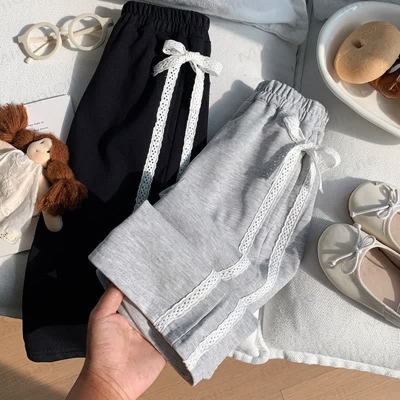 Toddler Kid Girl Bow Loose Pants - image 4