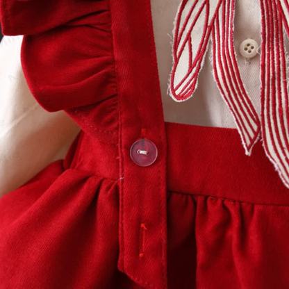 Baby Toddler Girl Bow Flying Sleeves Dress - image 11