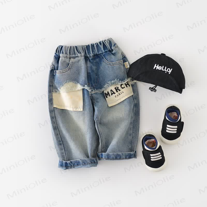 MARCH PARIS Baby Toddler Denim Pants - image 3