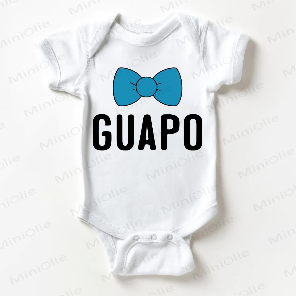 GUAPO Baby Boys White Bodysuit - White - 18-24M - image 1