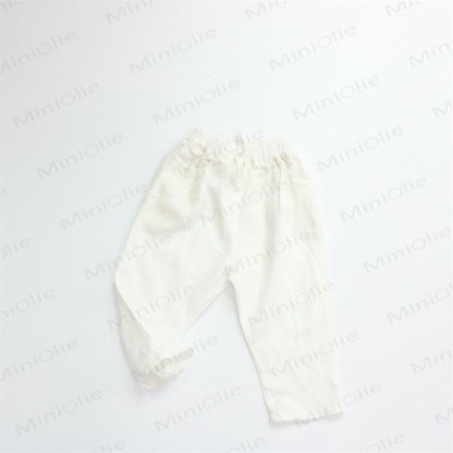 Toddler Solid Color Neutral Timeless Pants - White - 10Y - image 5