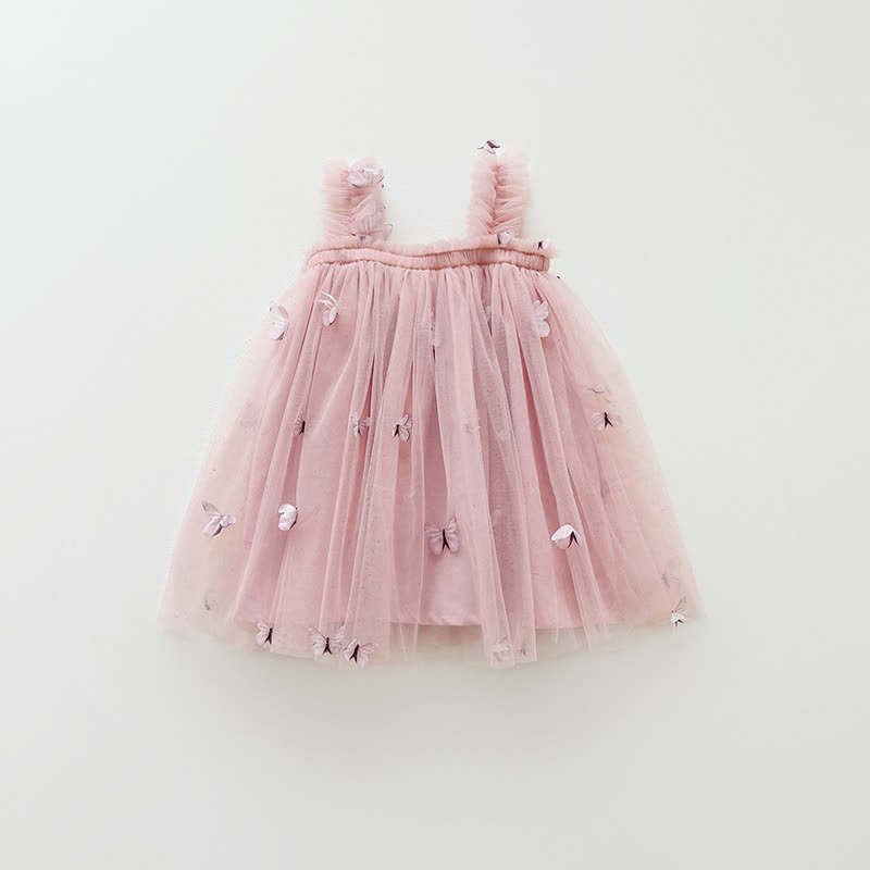 Toddler Girl Bow Mesh Sleeveless Tutu Dress - Pink - 5-7T - image 4