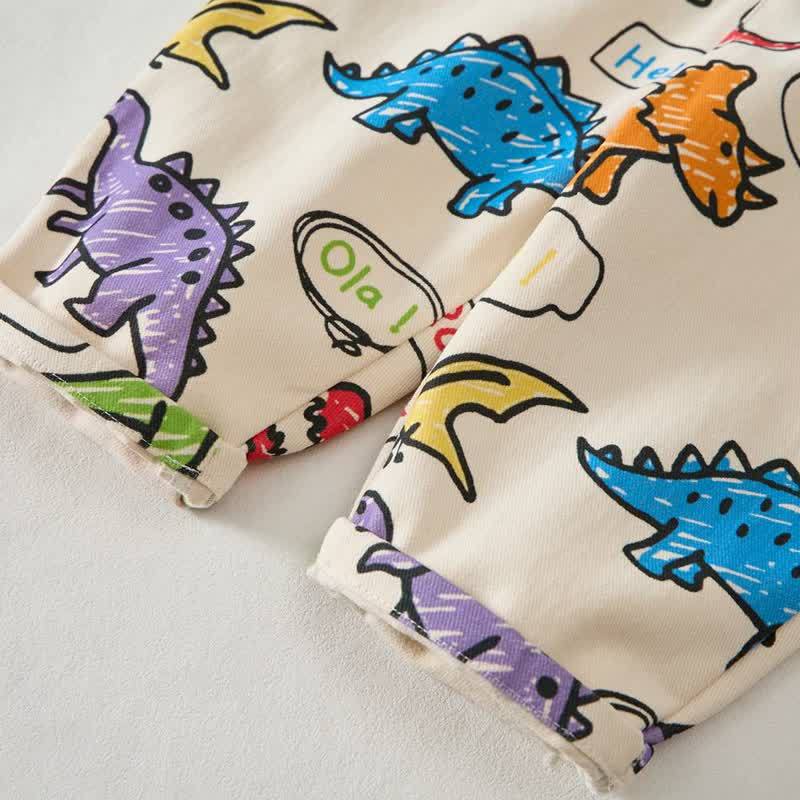 Baby Toddler Dinosaur All-Over Print Overalls - image 6
