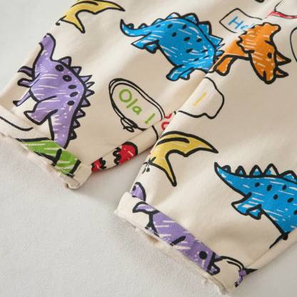 Baby Toddler Dinosaur All-Over Print Overalls - image 6