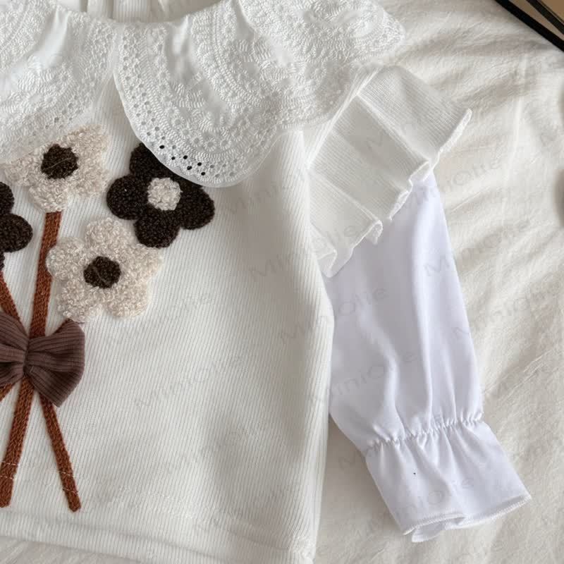 Baby Girl Flower Lace 2-piece Set - image 10