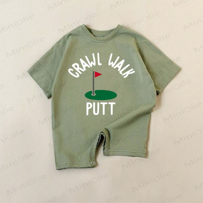 CRAWL WALK PUTT Baby Green Romper - Green - 18-24M - image 1