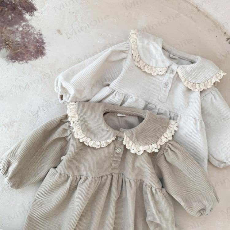 Baby Girl Peter Pan Collar Corduroy Dress - image 8