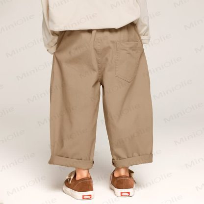 Toddler Boys Solid Color Loose Pants - image 4