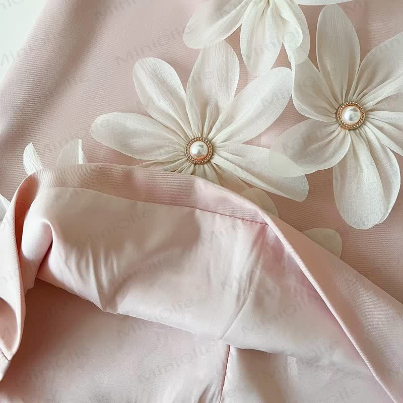 Toddler 3D Flower Sleeveless Graceful Dress - image 15