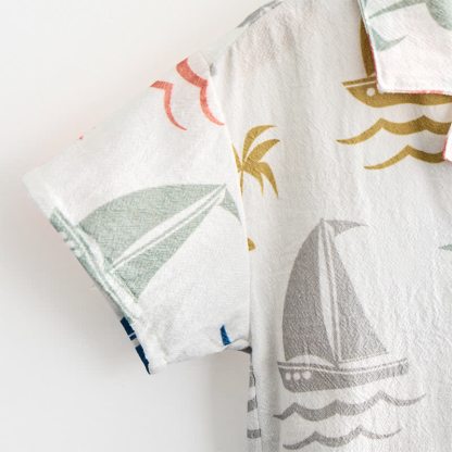 Baby Toddler Sailboat Shirt and Shorts 2-piece Set - image 7