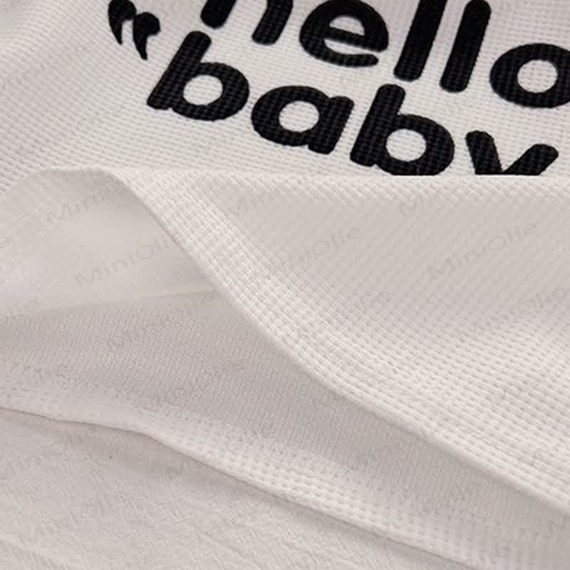 Baby Toddler Waffle Knit Lounge Tee and Short 2-piece Set - image 9