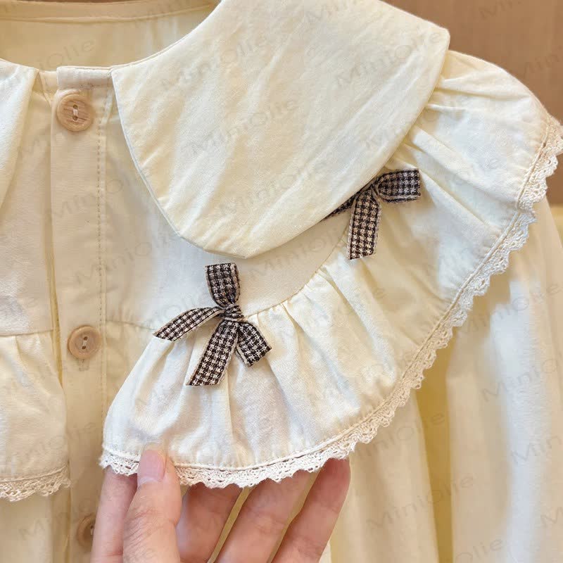 Toddler Kid Girl Peter Pan Collar Shirt - image 4