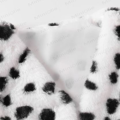 Toddler Kid Girl Dot Bow Fur Tank Top & Black Dress - image 9