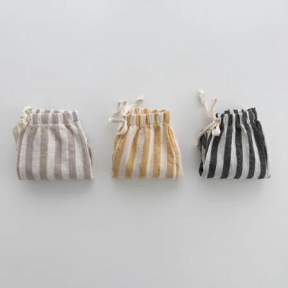 Baby Striped Drawstring Casual Pants - image 11