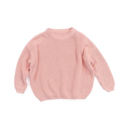Baby Toddler Solid Color Warm Sweater - Light Pink - 5-6T - image 10
