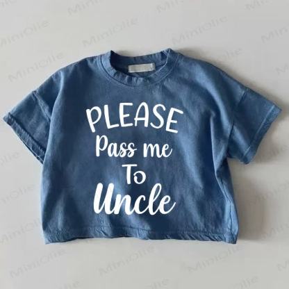 PLEASE PASS ME TO UNCLE Baby Blue T-shirt - Blue - 18-24M - image 1
