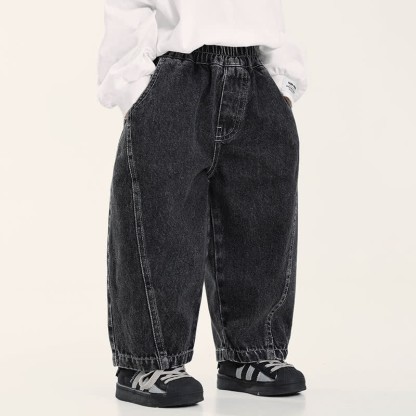 Toddler Boys Black Denim Pants - image 3