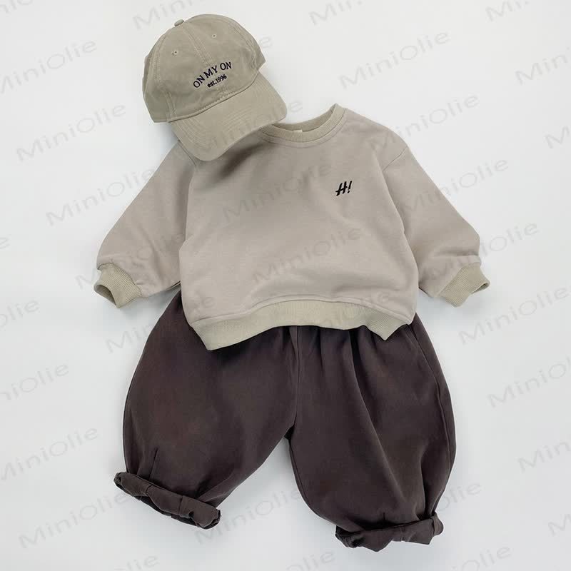 Toddler Round Neck Embroidered Sweatshirt - image 3