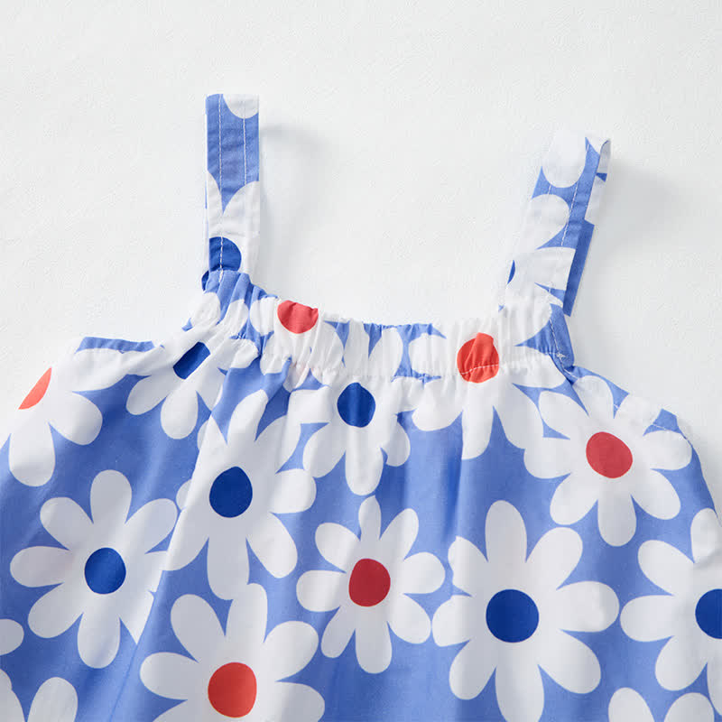 Baby Toddler Daisy Blue Top and Shorts 2-piece Set - image 4