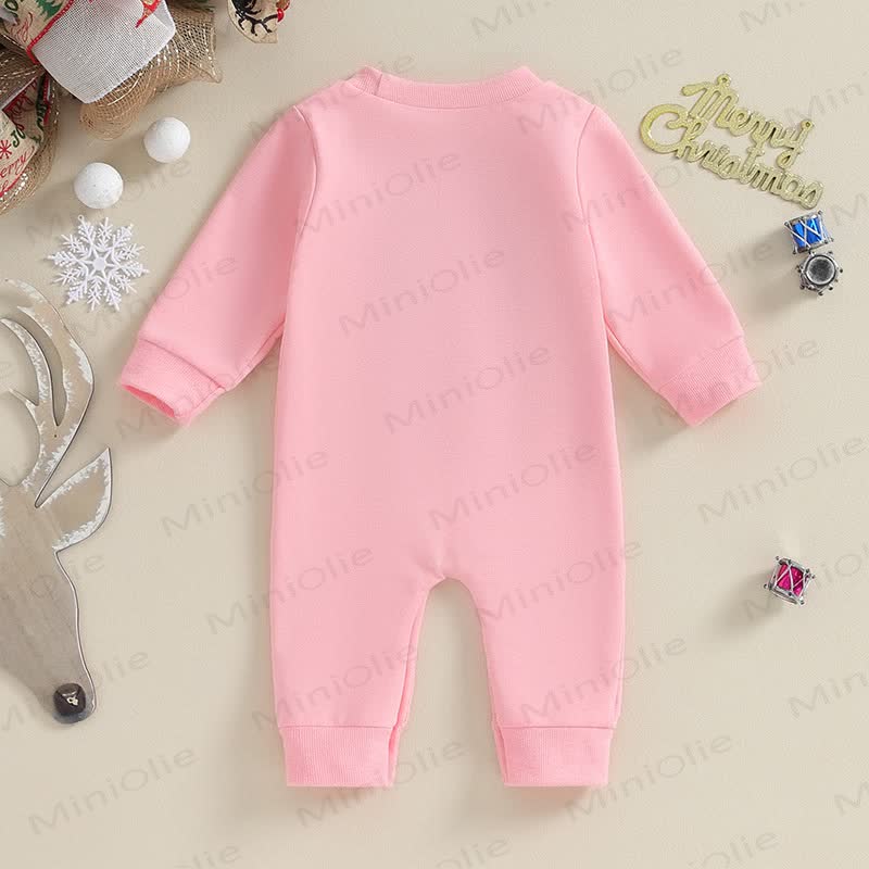 SANTA BABY MERRY MINI Baby Slogan Romper - image 7