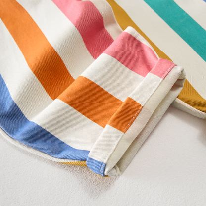 Baby Toddler Colorful Stripes Overalls - image 3