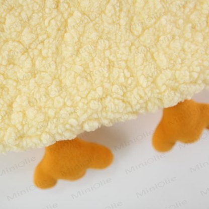 Baby Girl Yellow Duck Fleece Sleeveless Dress - image 11