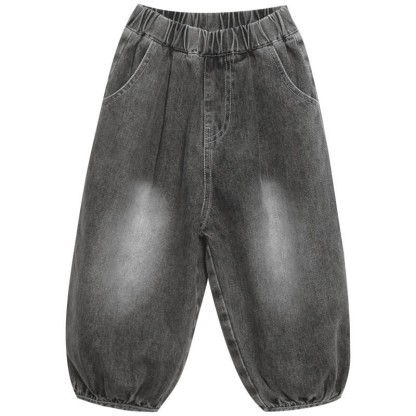 Toddler Simple Denim Jogger Pants - image 9