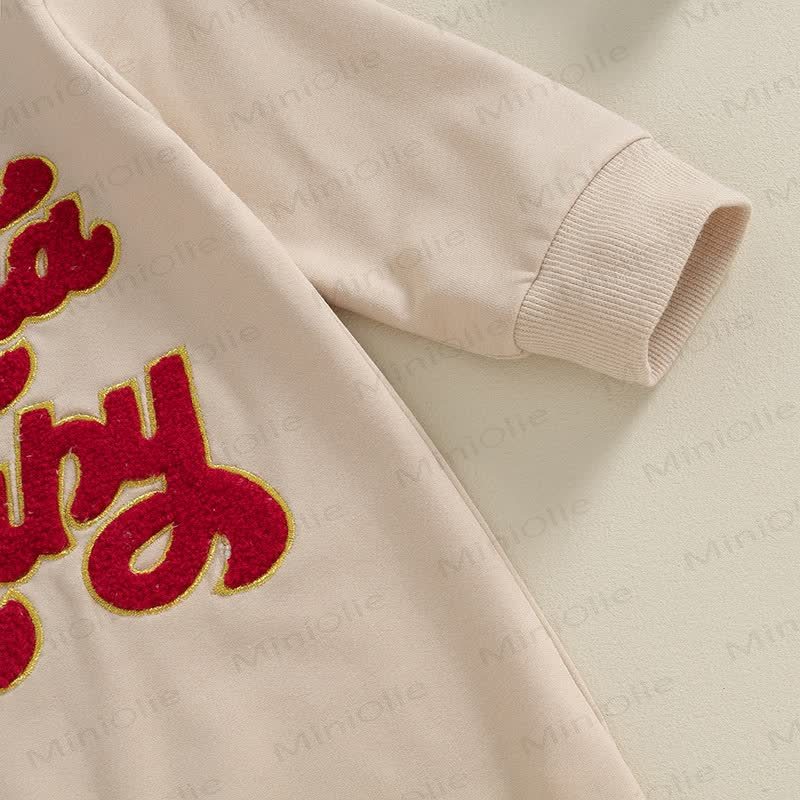 SANTA BABY MERRY MINI Baby Slogan Romper - image 10