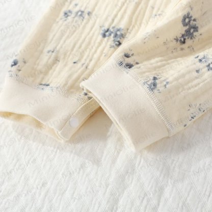 Baby Girl Orchid Daisy Beige Kimono Romper - image 20