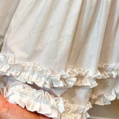 Toddler Girl White Ruffle Collar Shirt - image 4