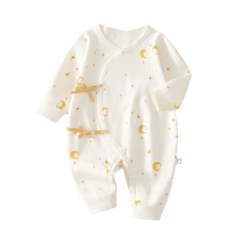 Baby Newborn Star Kimono Pajamas Romper - image 2