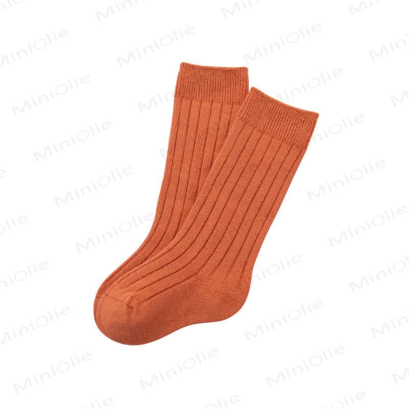 Baby Toddler Solid Color Socks - Orange - 3-5T - image 12