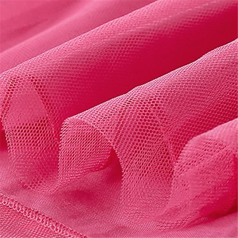 Toddler Youthful Flower Tulle Pink Dress - image 6