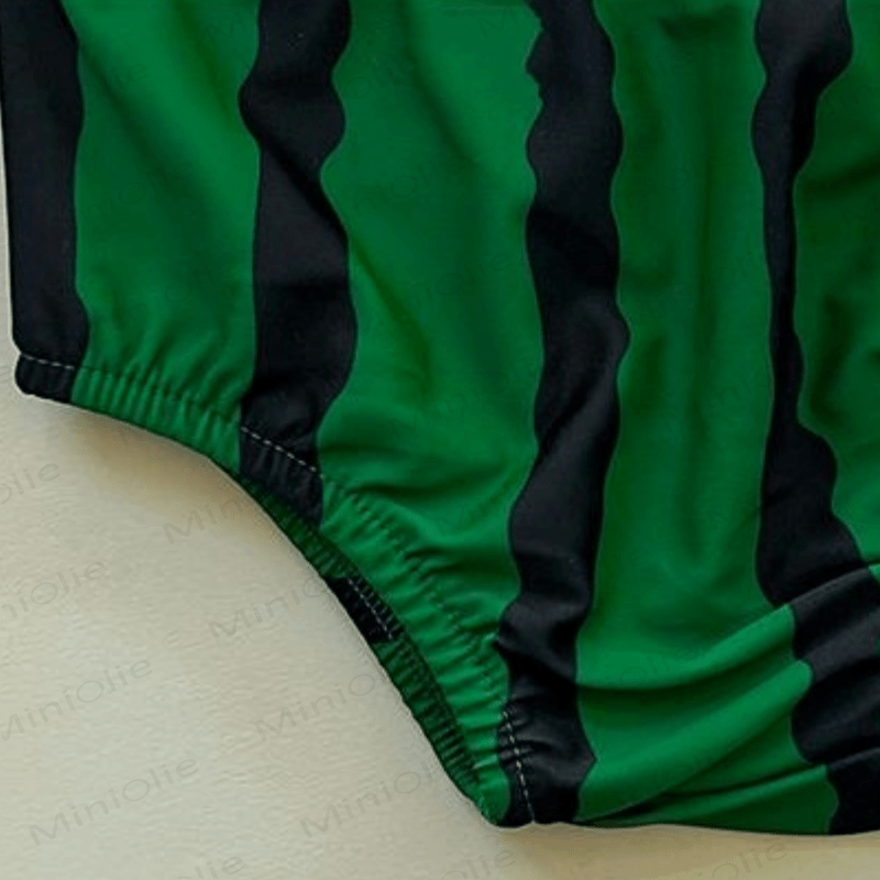 Baby Girl Watermelon 2-piece Swimsuit with Hat - image 4