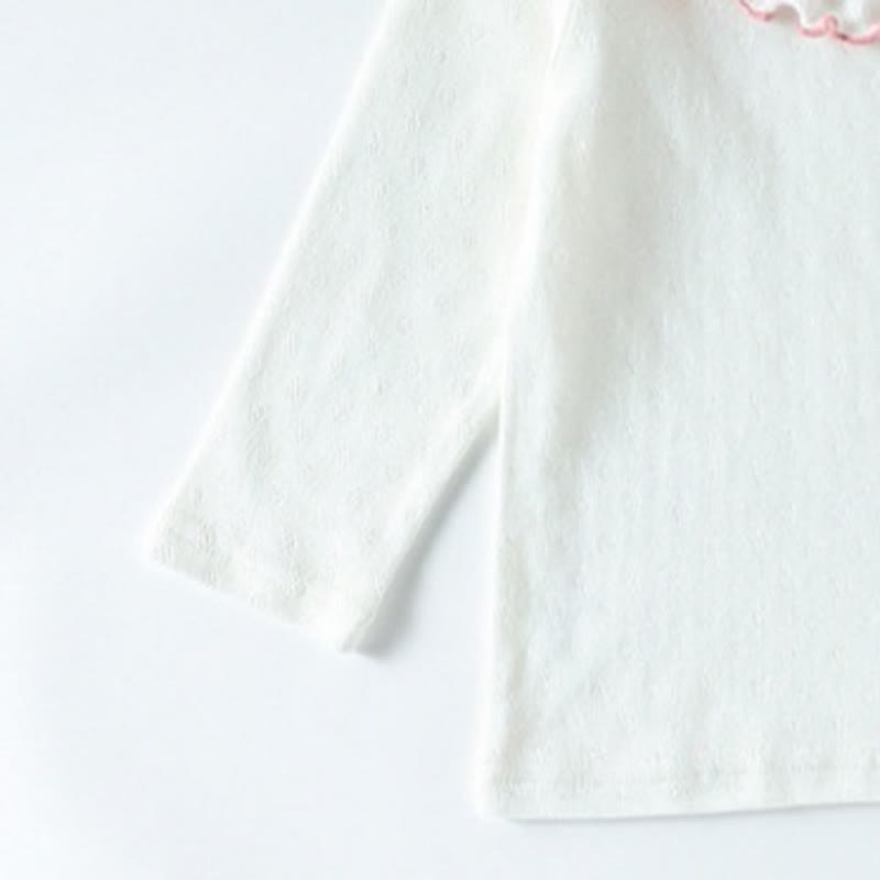 Toddler Baby Girls Flower Ruffle Collar Long Sleeve T-Shirt - image 8