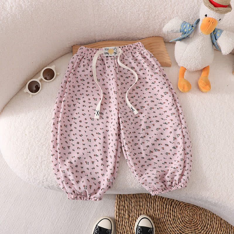 Toddler Animal Plaid Dots Flower Pants - Purple - 12Y - image 10