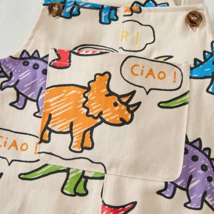 Baby Toddler Dinosaur All-Over Print Overalls - image 5