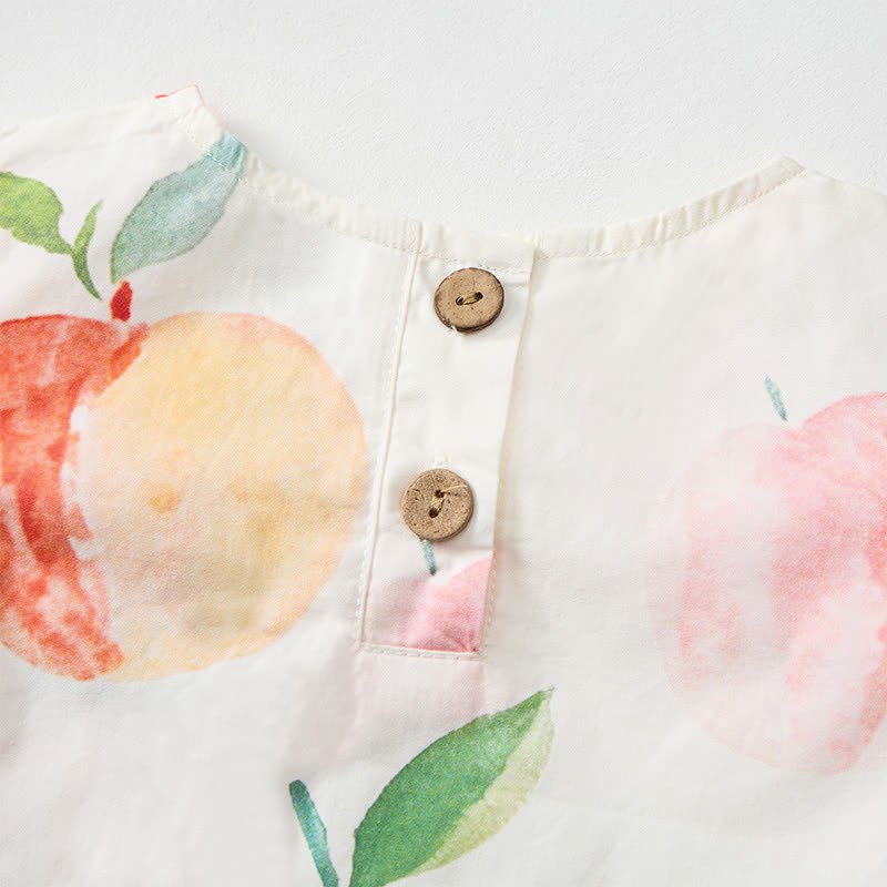Baby Toddler Peach Yellow Top and Shorts 2-piece Set - image 4