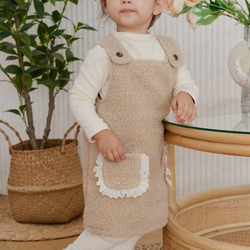 Baby Toddler Girl Solid Color Lace Sleeveless Dress - image 5