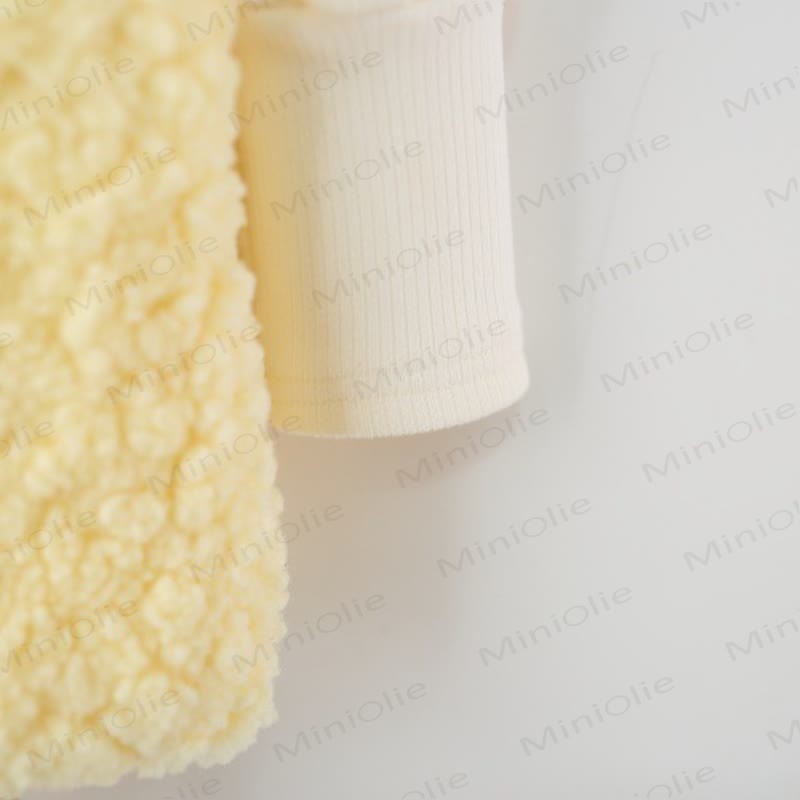 Baby Girl Yellow Duck Fleece Sleeveless Dress - image 5