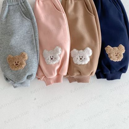 Baby Toddler Bear Fleece Lined Pants - image 10