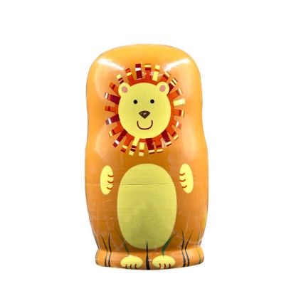 5 Pcs Animal Nesting Dolls - image 4