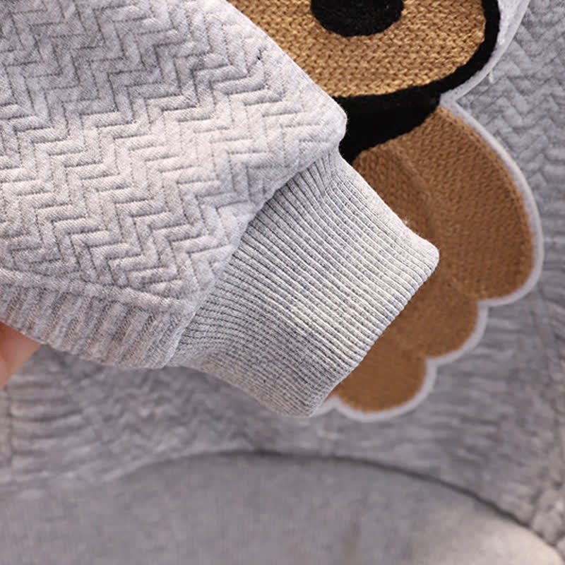 Baby Boy 2-Piece Simple Bear Sweatsuit Set - image 6