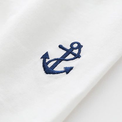 Toddler Baby Classic Nautical Sailor Collar Top and Shorts 2-piece Set - image 14